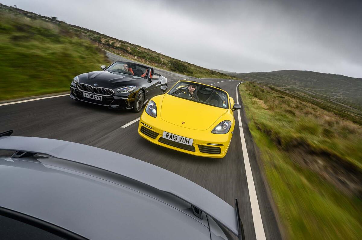 BMW Z4 vs Porsche Boxster and Audi TT