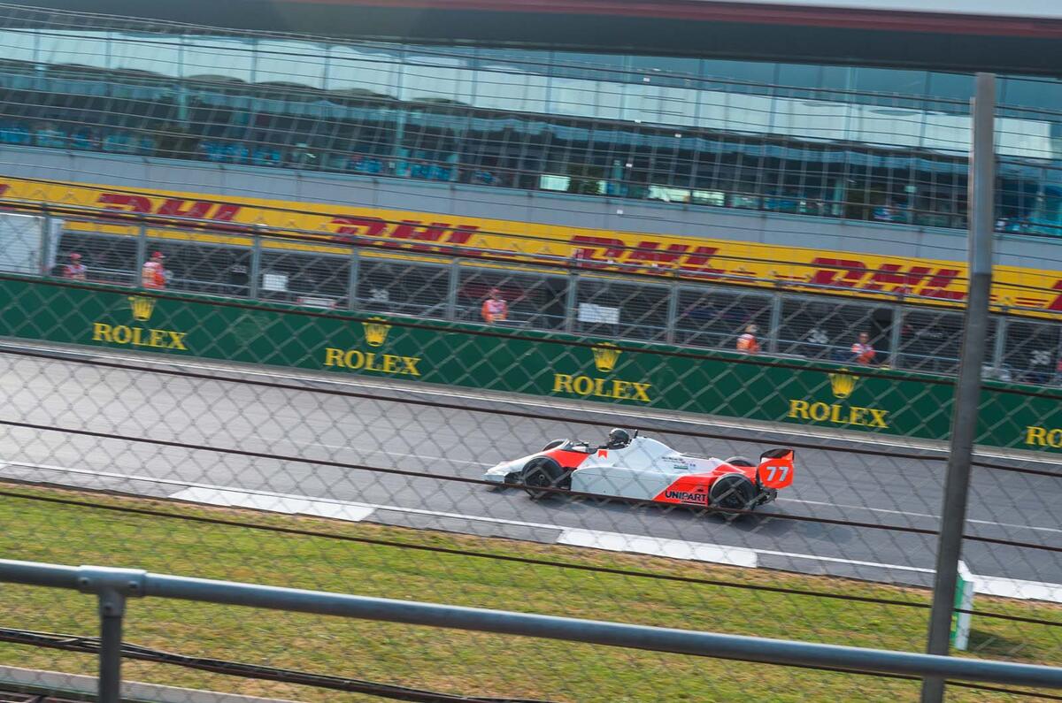 Formula 1 racers at Silverstone