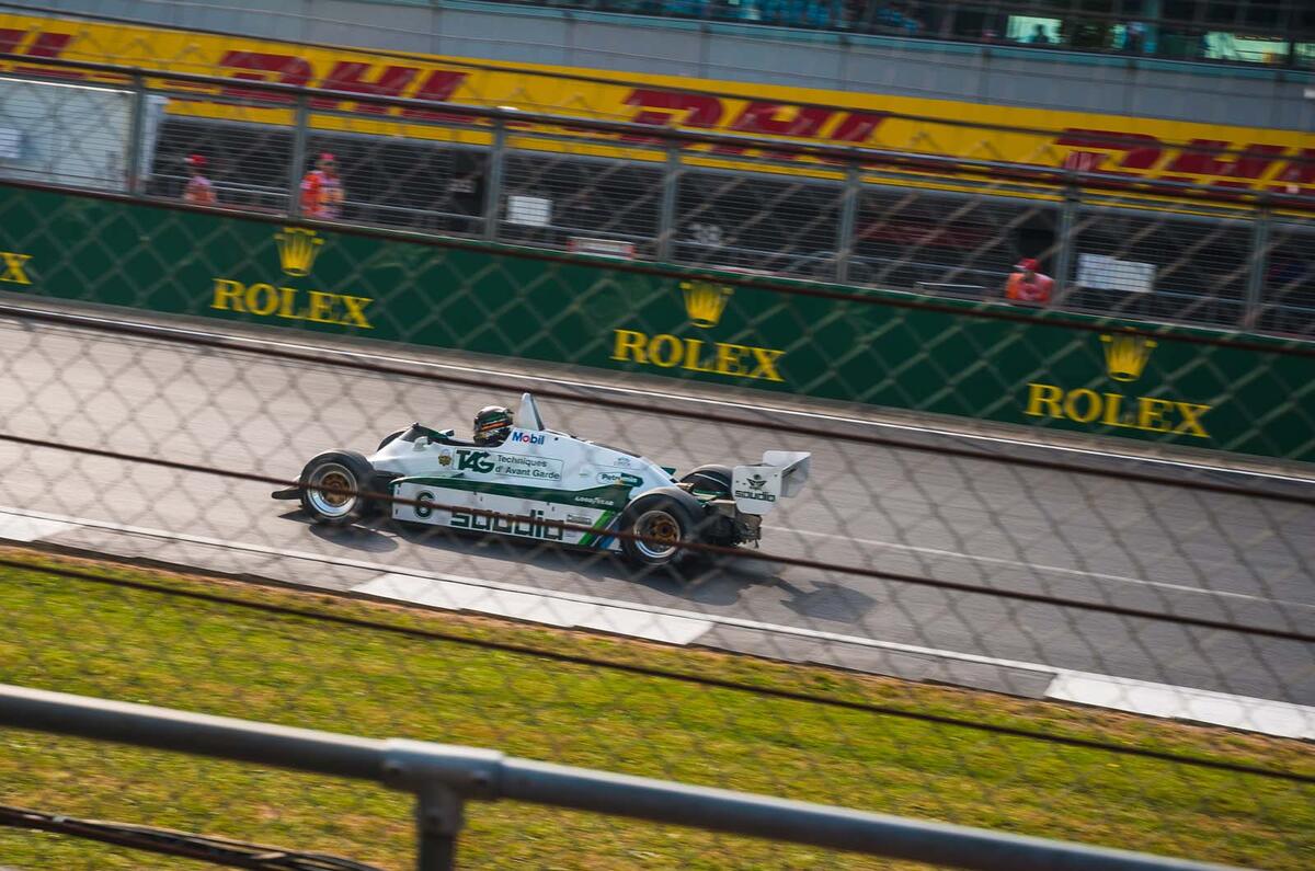 Formula 1 racers at Silverstone