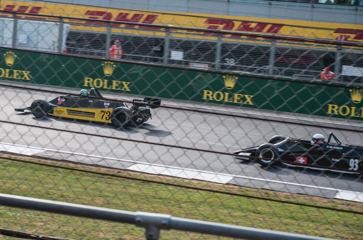 Formula 1 racers at Silverstone