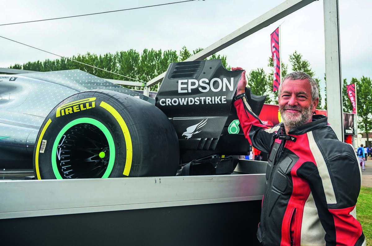 Mercedes-AMG F1 car on display at Silverstone