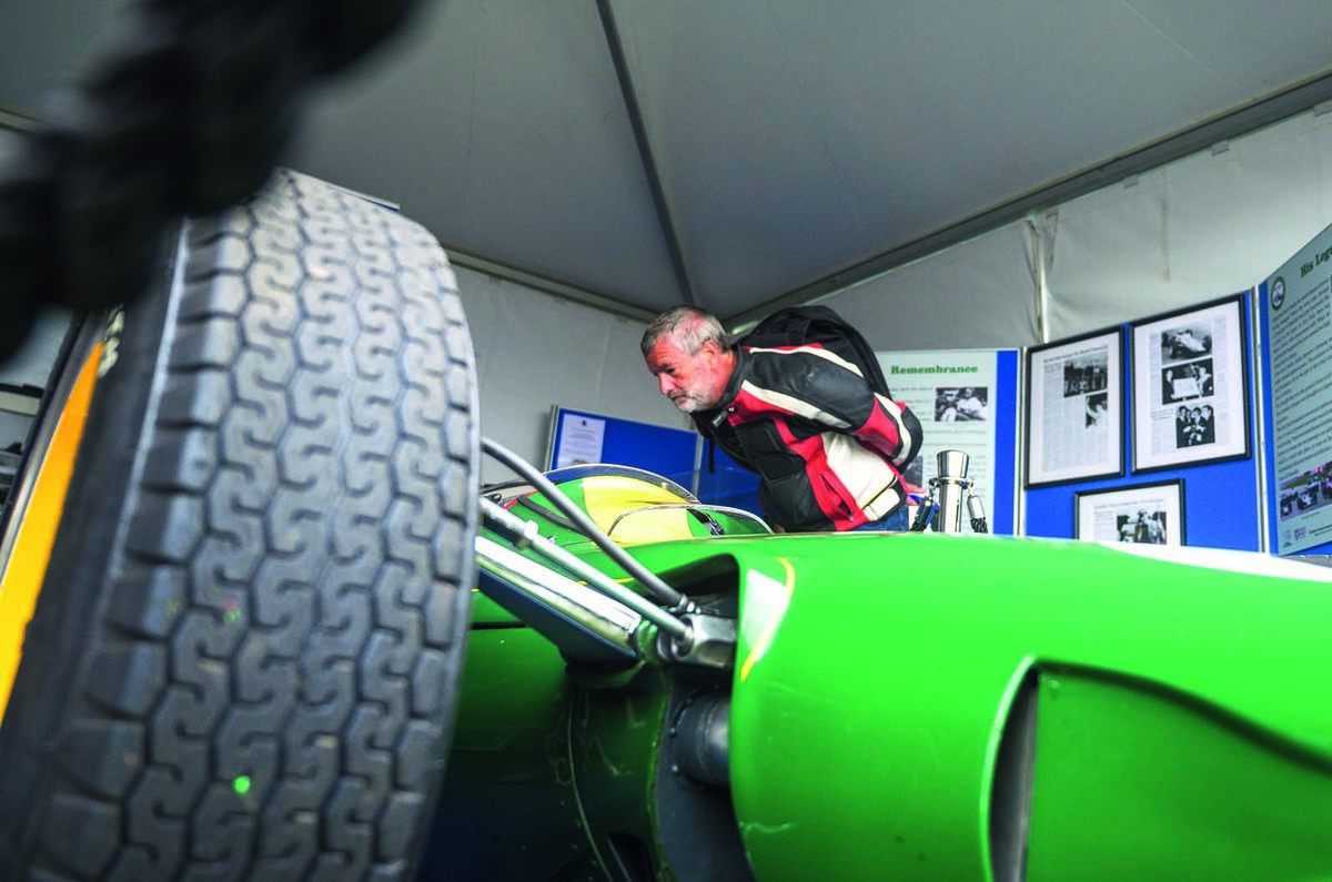 Lotus 25 on display at Silverstone