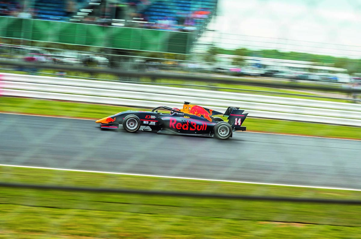 Formula 1 racers at Silverstone