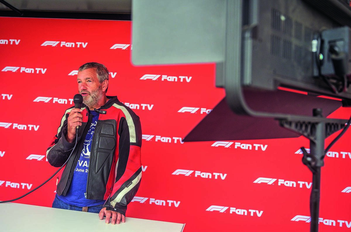 Colin Goodwin at Silverstone press stage