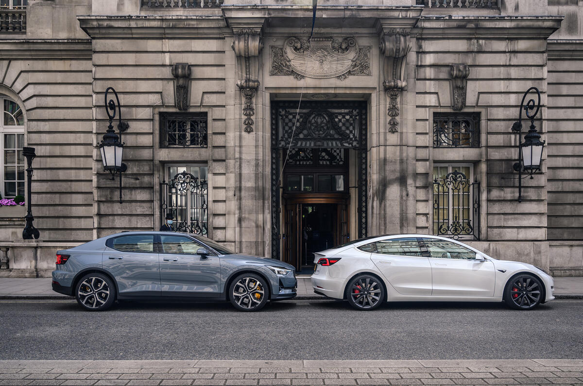 2020 Polestar 2 vs Tesla Model 3 - London 2020 Polestar 2 vs Tesla Model 3 - London
