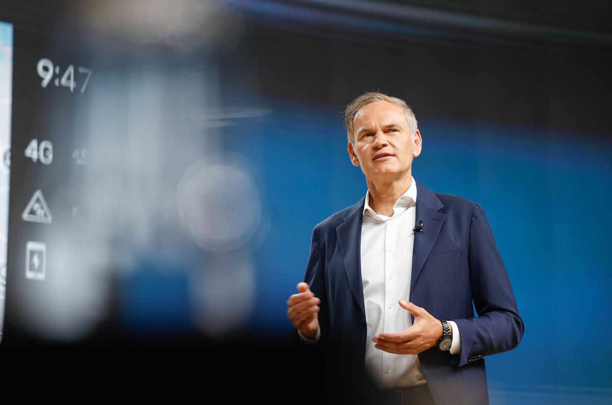 Oliver Blume speaks at the Volkswagen Group AGM