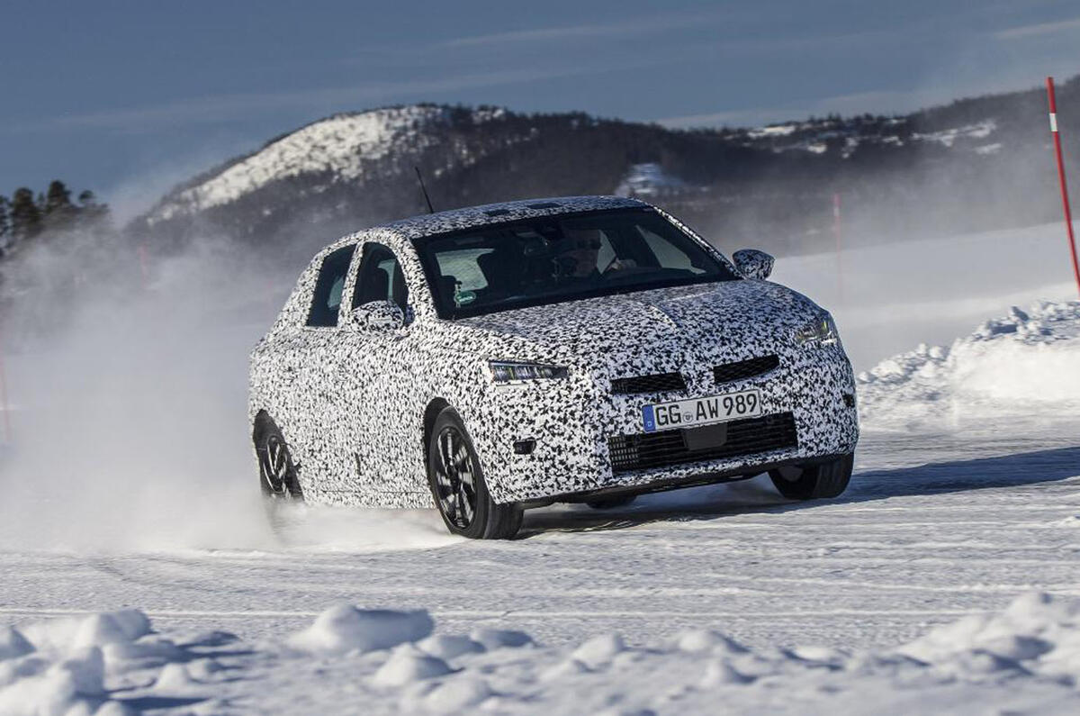 2020 Vauxhall Corsa spy shots