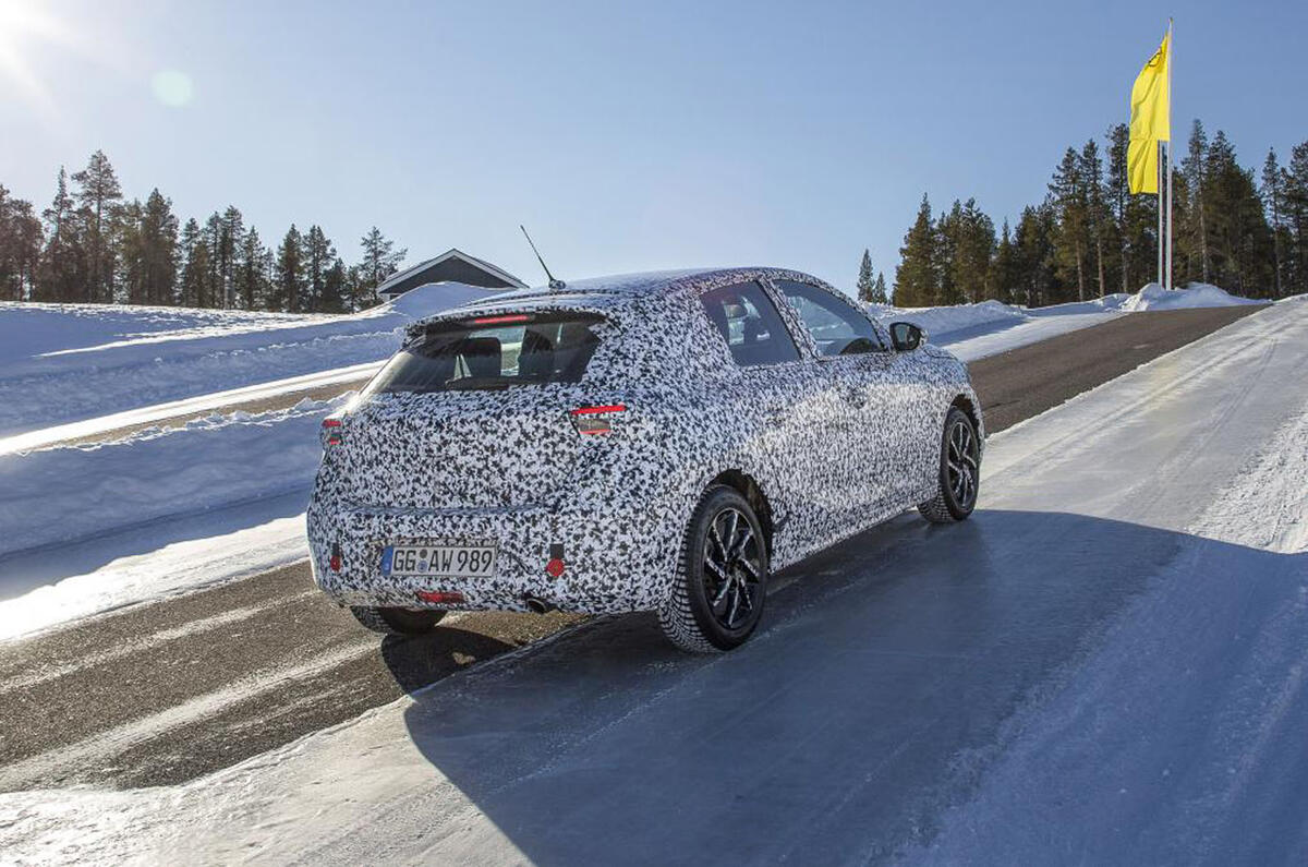 2020 Vauxhall Corsa spy shots