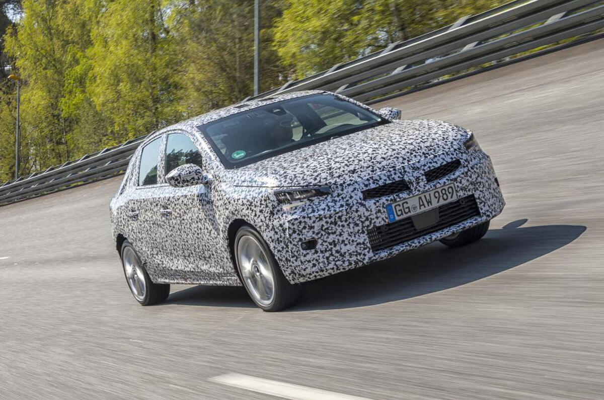 2020 Vauxhall Corsa spy shots