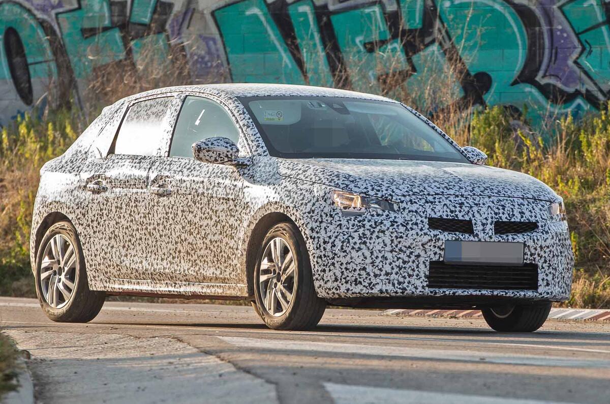2020 Vauxhall Corsa spy shots