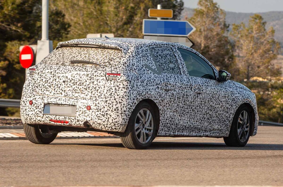 2020 Vauxhall Corsa spy shots