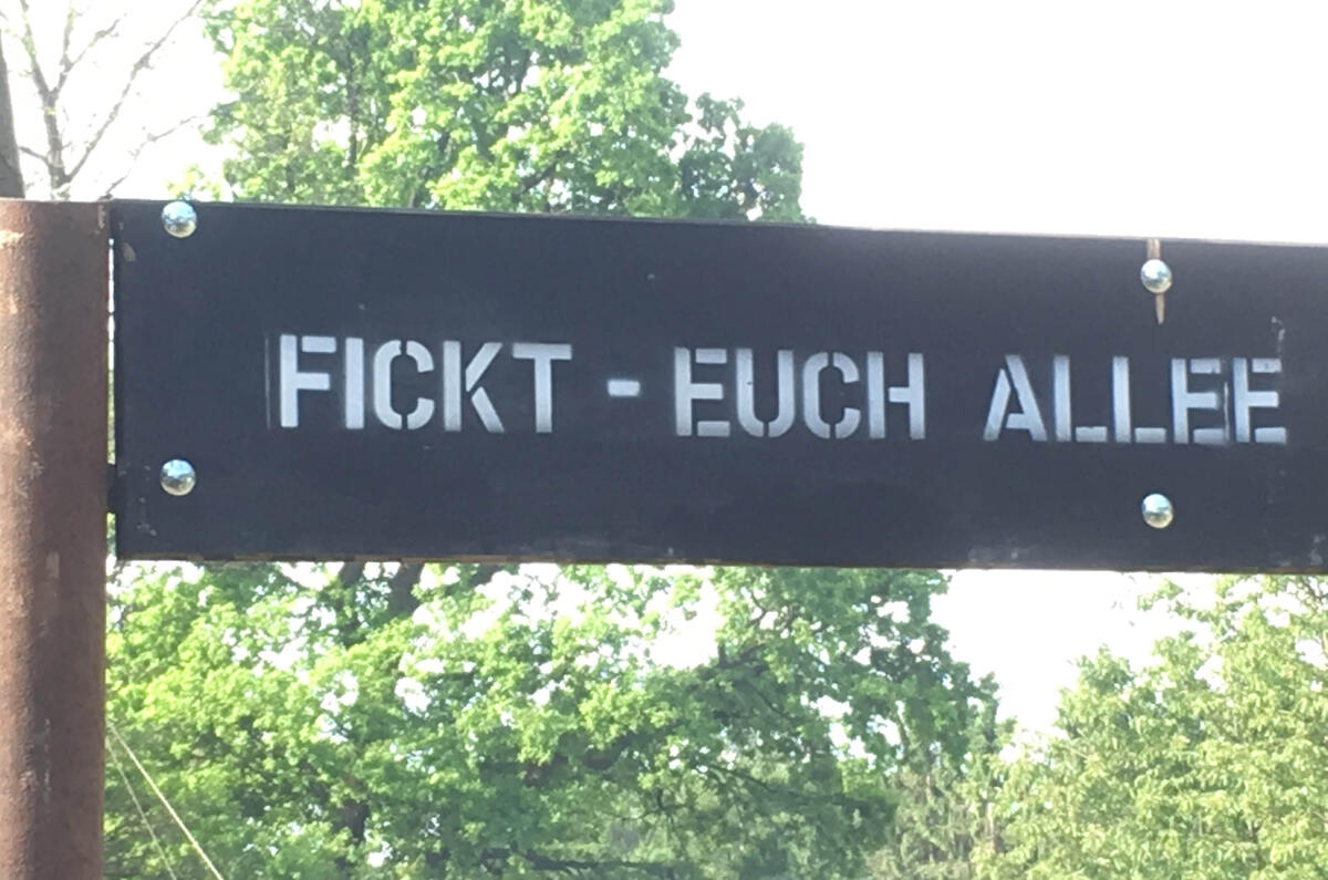 "The more the merrier," roughly translated. At least we think that's what it says.