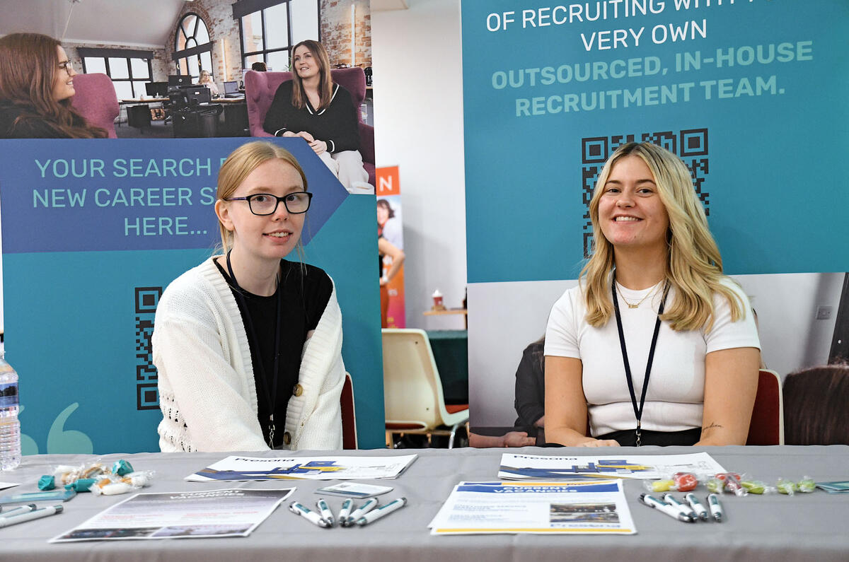 Outsource Recruitment Ellie l Nell r at Bridgwater jobs fair Outsource Recruitment Ellie l Nell r at Bridgwater jobs fair