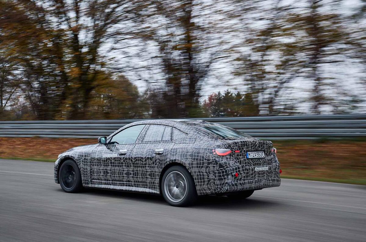 BMW i4  side rear BMW i4 side rear