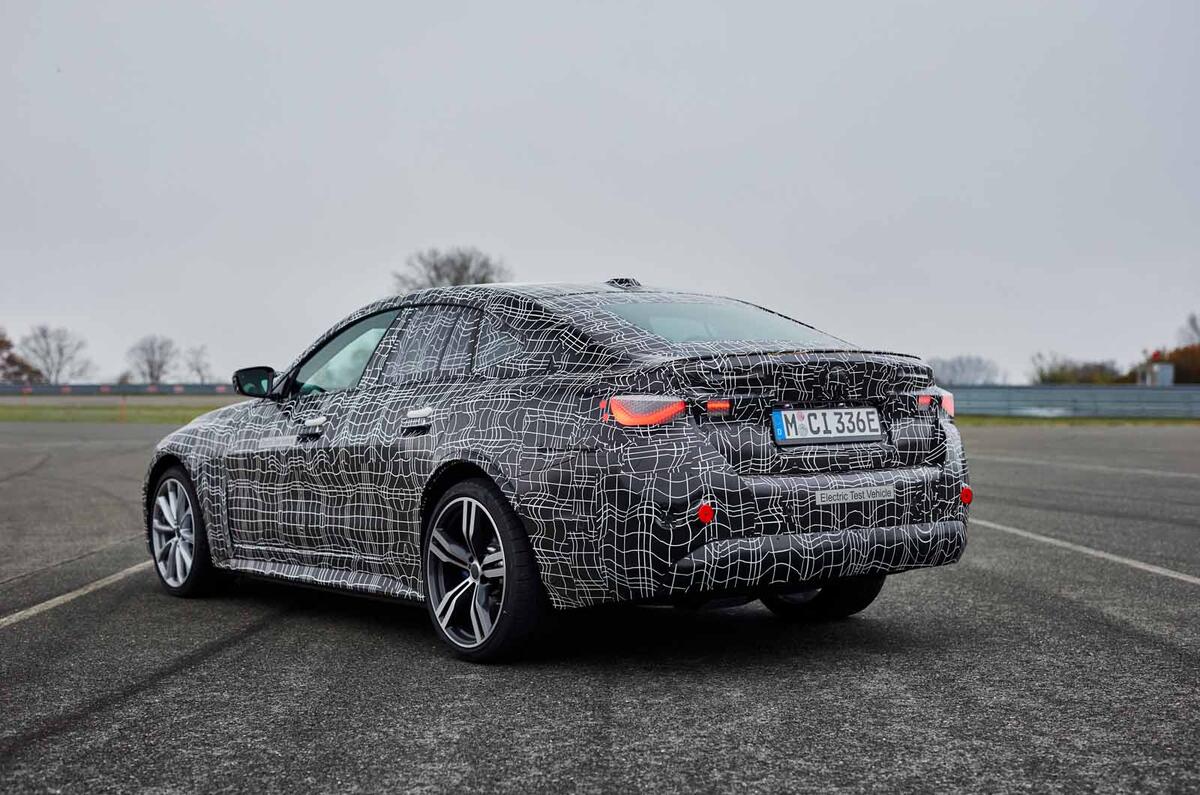 BMW i4 side rear BMW i4 side rear