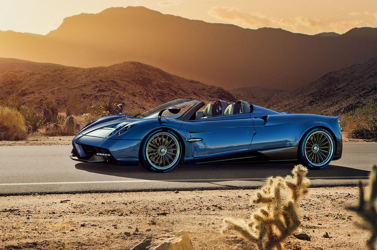 754bhp Pagani Huayra Roadster - extreme 1280kg drop-top hypercar