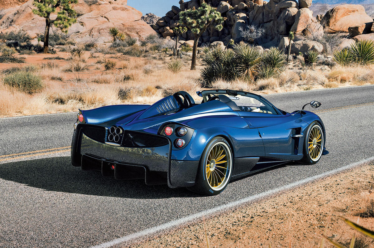 754bhp Pagani Huayra Roadster - extreme 1280kg drop-top hypercar