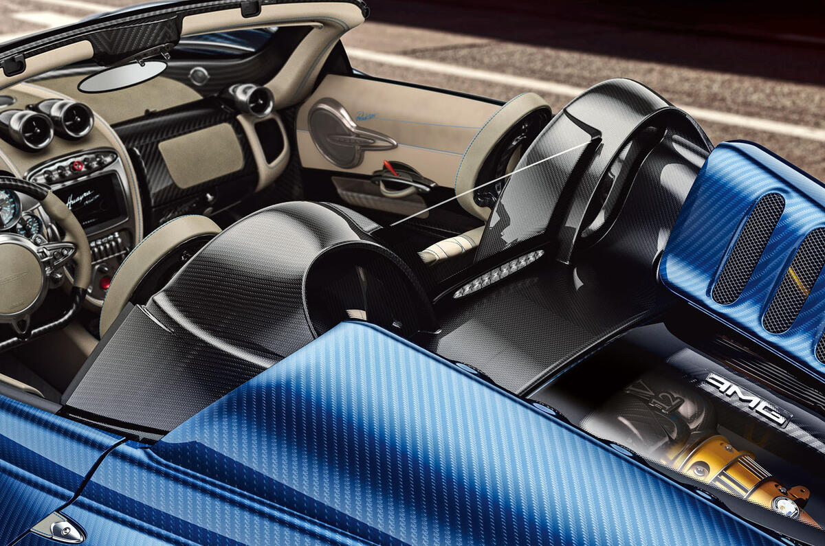 754bhp Pagani Huayra Roadster - extreme 1280kg drop-top hypercar