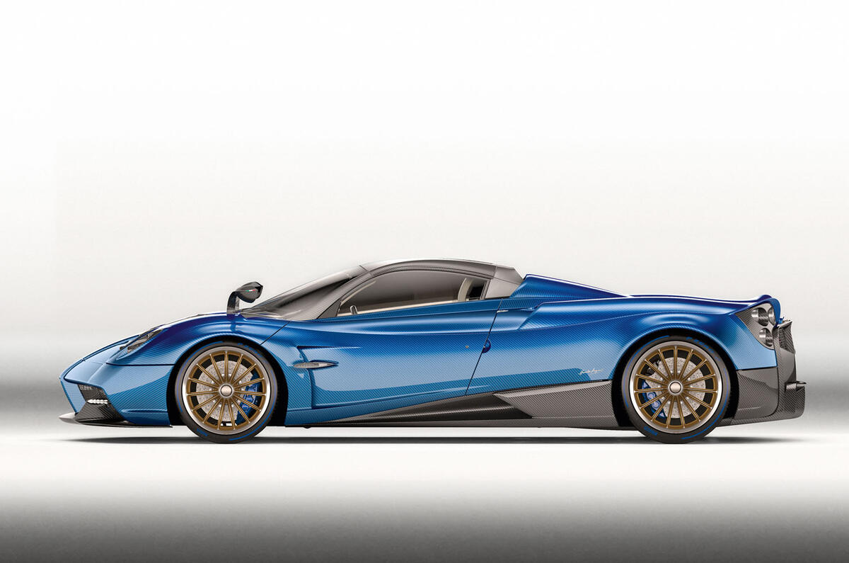 754bhp Pagani Huayra Roadster - extreme 1280kg drop-top hypercar