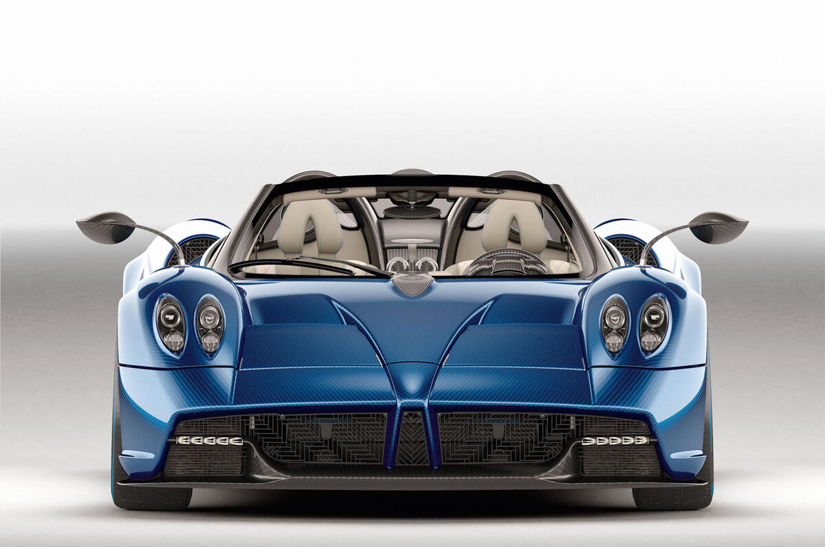 754bhp Pagani Huayra Roadster - extreme 1280kg drop-top hypercar