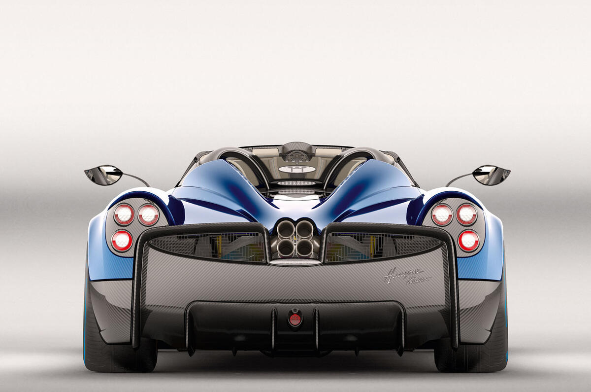 754bhp Pagani Huayra Roadster - extreme 1280kg drop-top hypercar