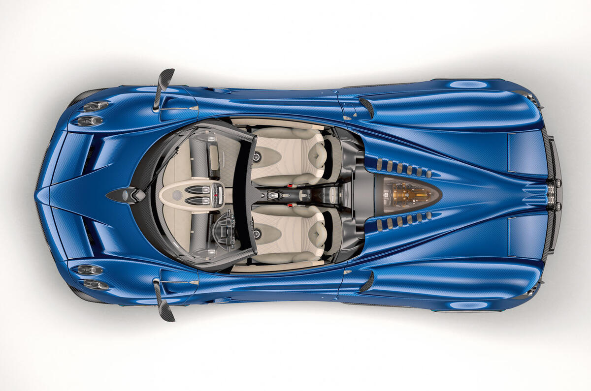 754bhp Pagani Huayra Roadster - extreme 1280kg drop-top hypercar