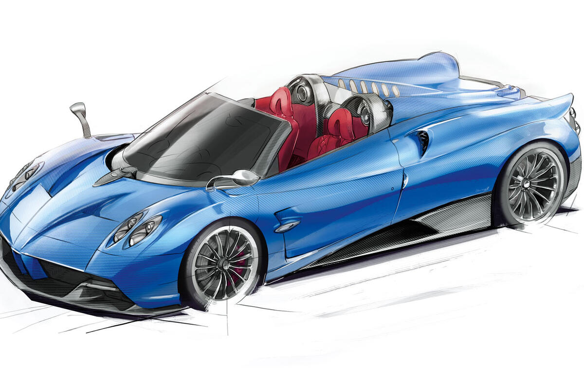754bhp Pagani Huayra Roadster - extreme 1280kg drop-top hypercar