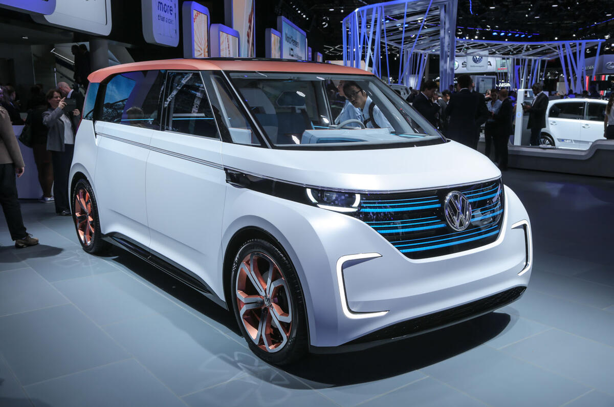 Volkswagen Budd-e concept at the Paris motor show 2016 - show report and gallery