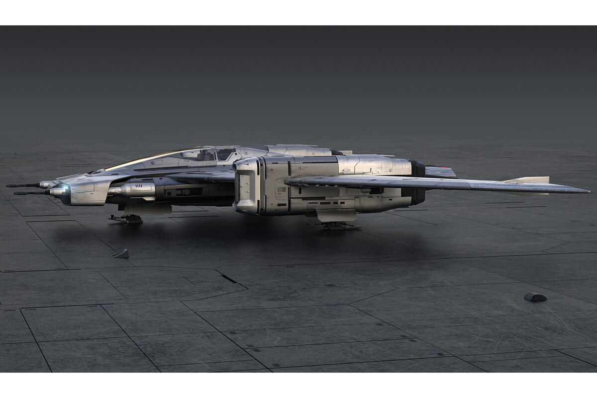 Porsche Star Wars spacecraft - side