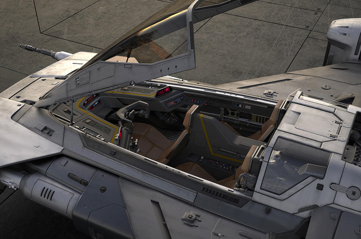Porsche Star Wars spacecraft - interior
