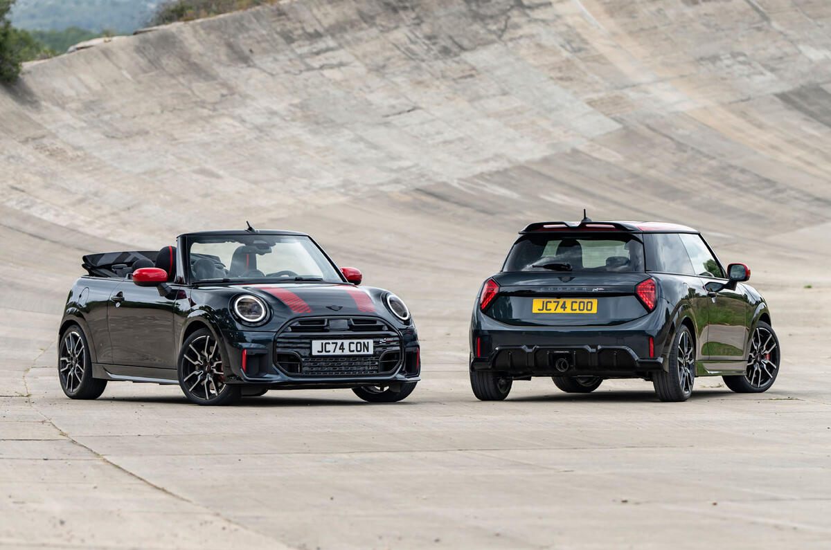 Petrol Mini John Cooper Works duo front rear