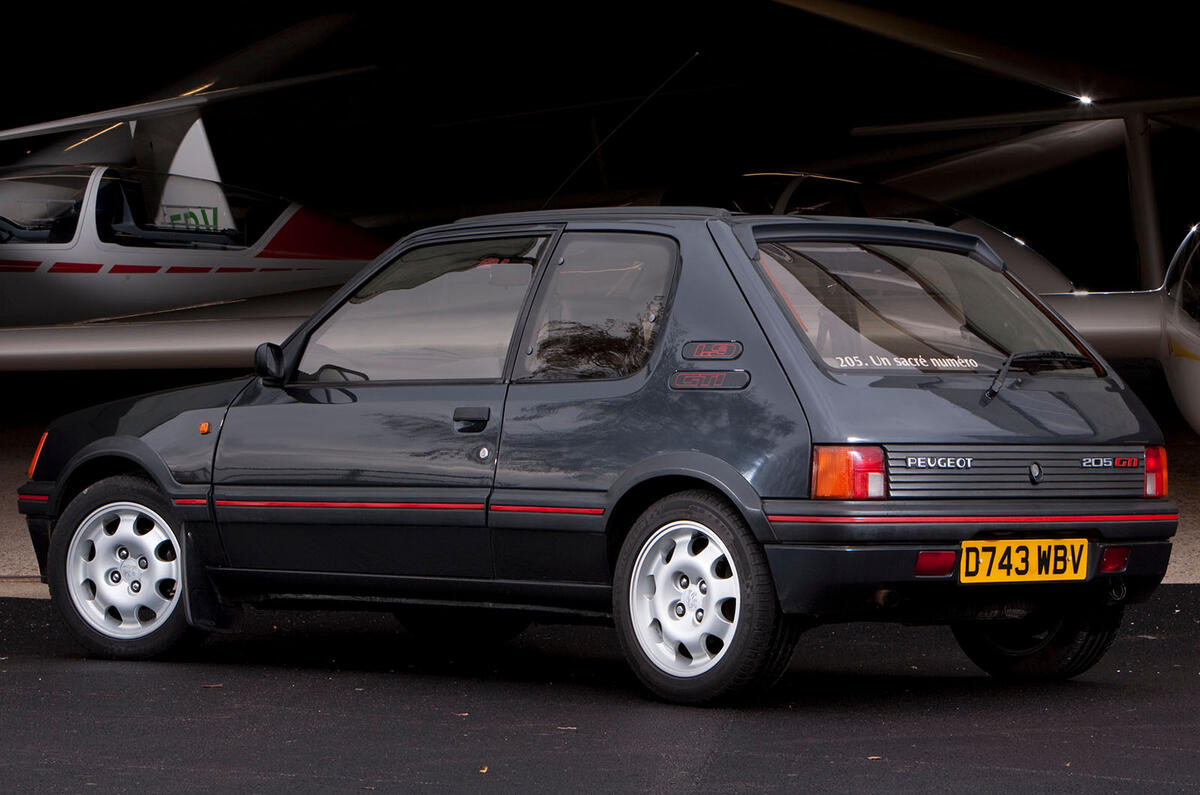 Peugeot 205 GTI rear left Peugeot 205 GTI rear left
