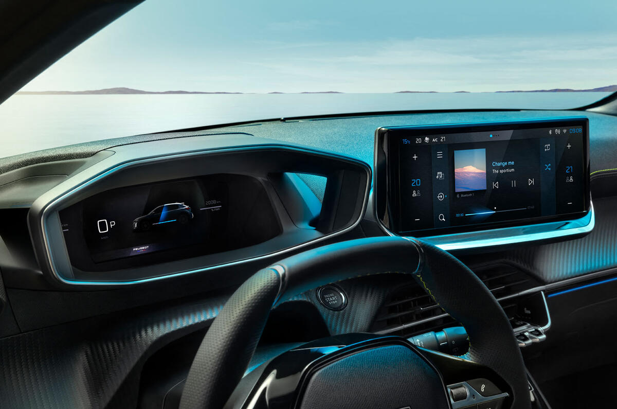 Peugeot e 208 2024 dashboard Peugeot e 208 2024 dashboard