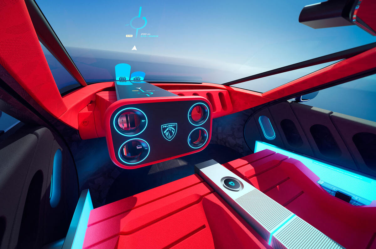 Peugeot Polygon concept dashboard