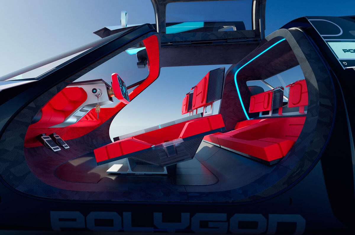 Peugeot Polygon concept interior view through door