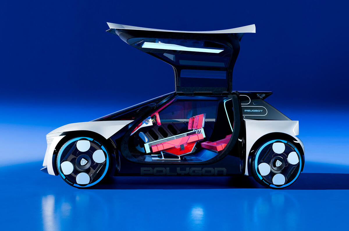 Peugeot Polygon concept side gullwing doors