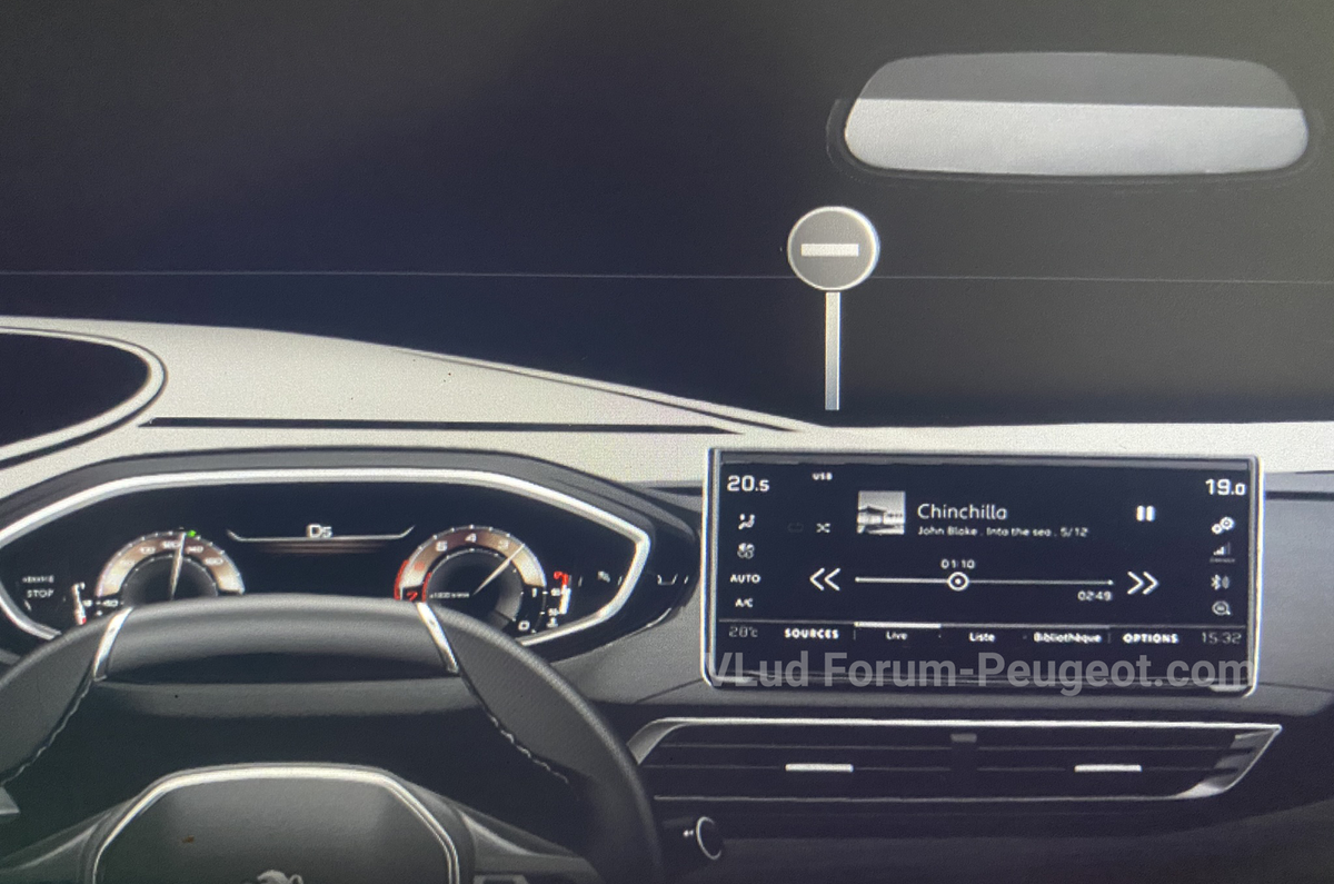 Peugeot 3008 facelift leaked images dash Peugeot 3008 facelift leaked images dash