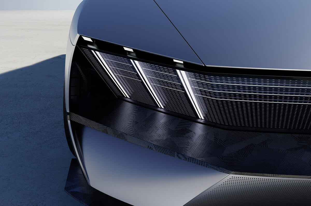 Peugeot Inception Concept light details