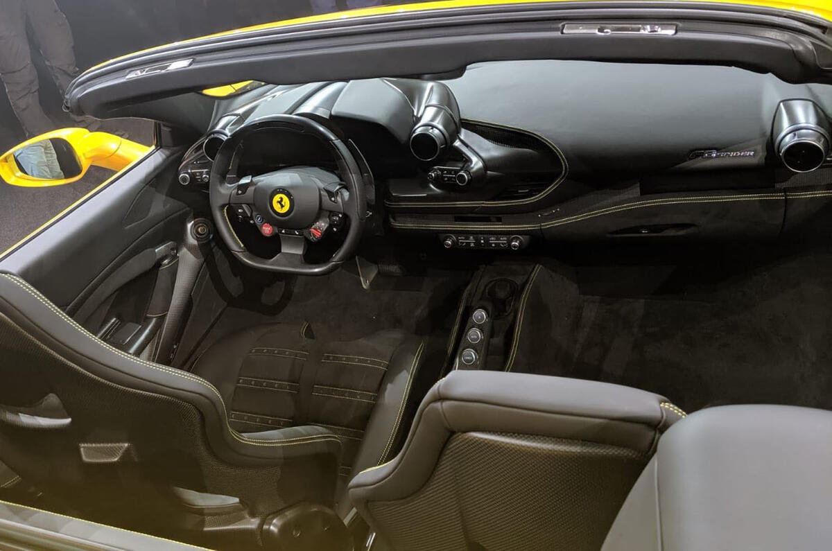 2020 Ferrari F8 Spider reveal - interior