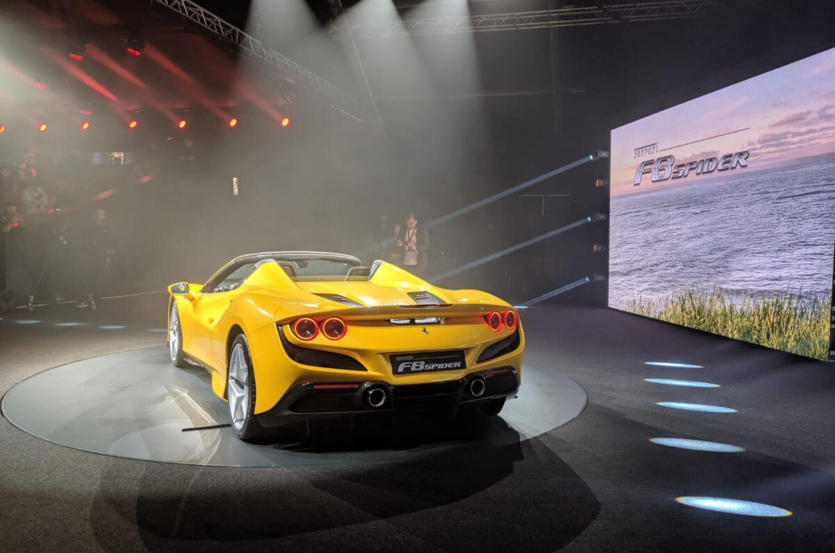 2020 Ferrari F8 Spider reveal - rear