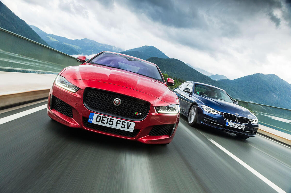 Jaguar XE and BMW 3 Series