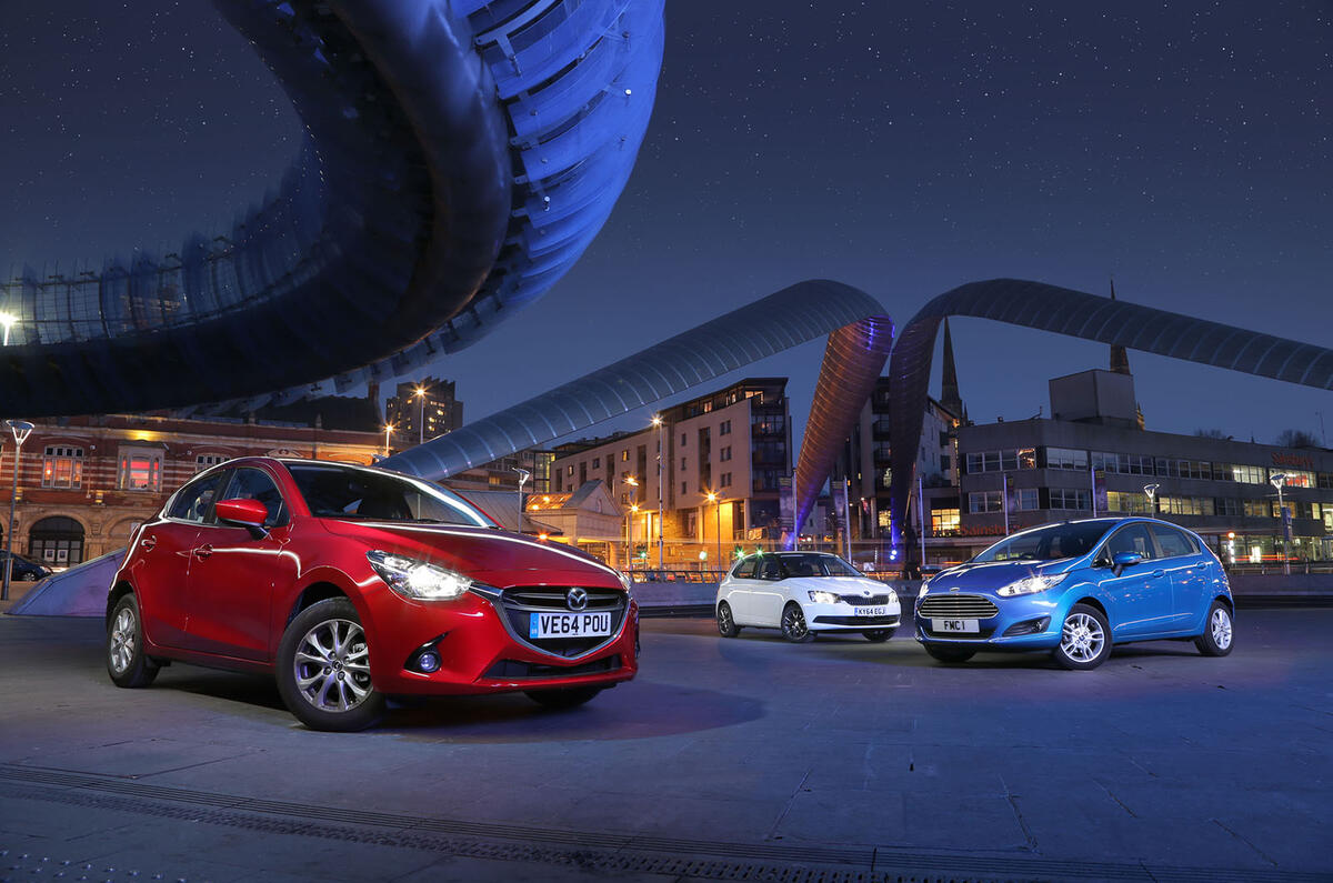 Mazda 2, Ford Fiesta and Skoda Fabia