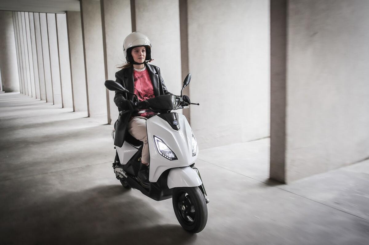 Piaggio 1 being ridden 1