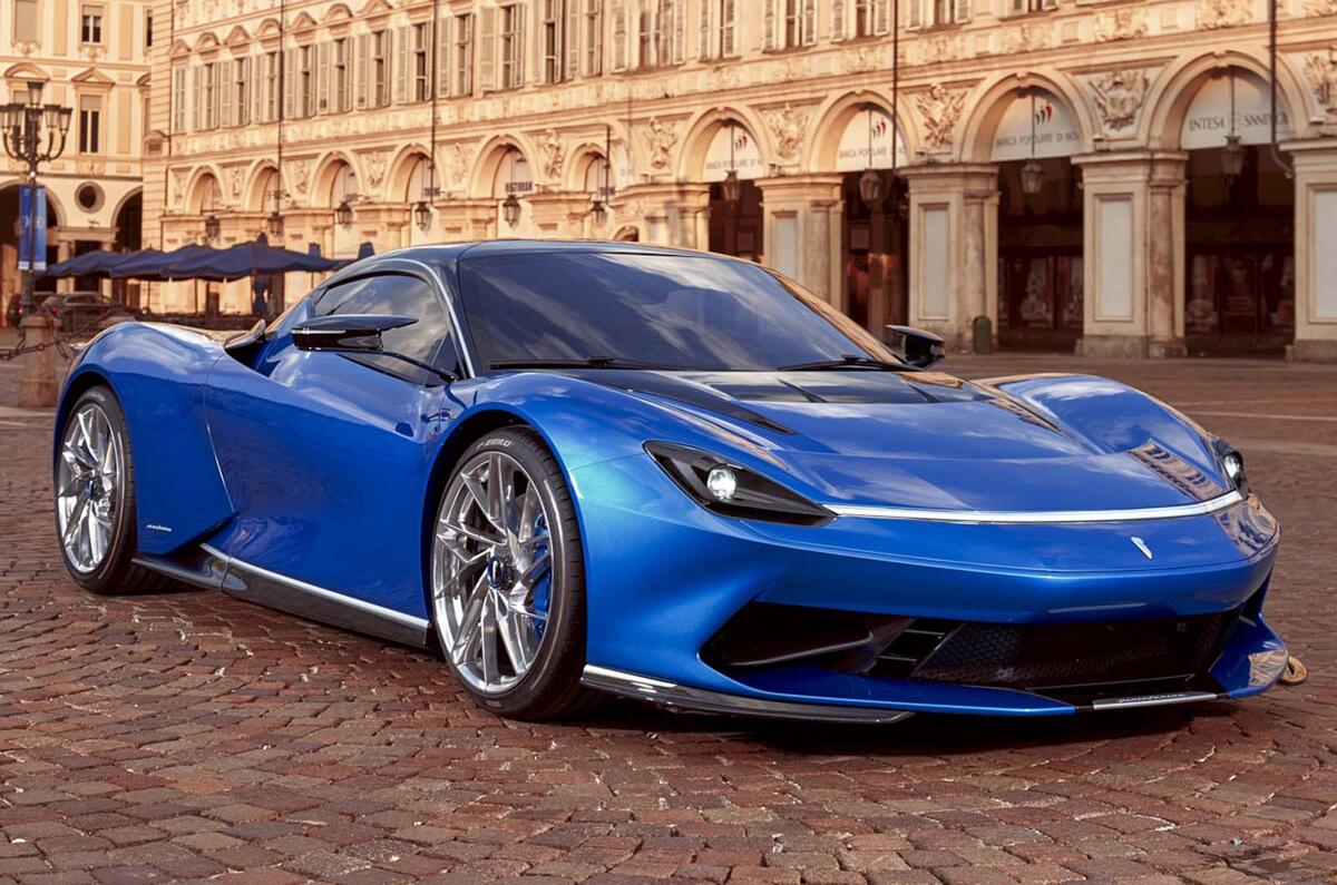 Pininfarina Battista in Turin - front three quarters