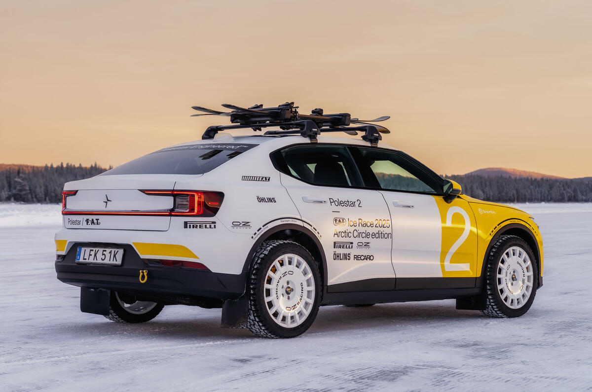 Polestar 2 Arctic Circle rear qtr Polestar 2 Arctic Circle rear qtr
