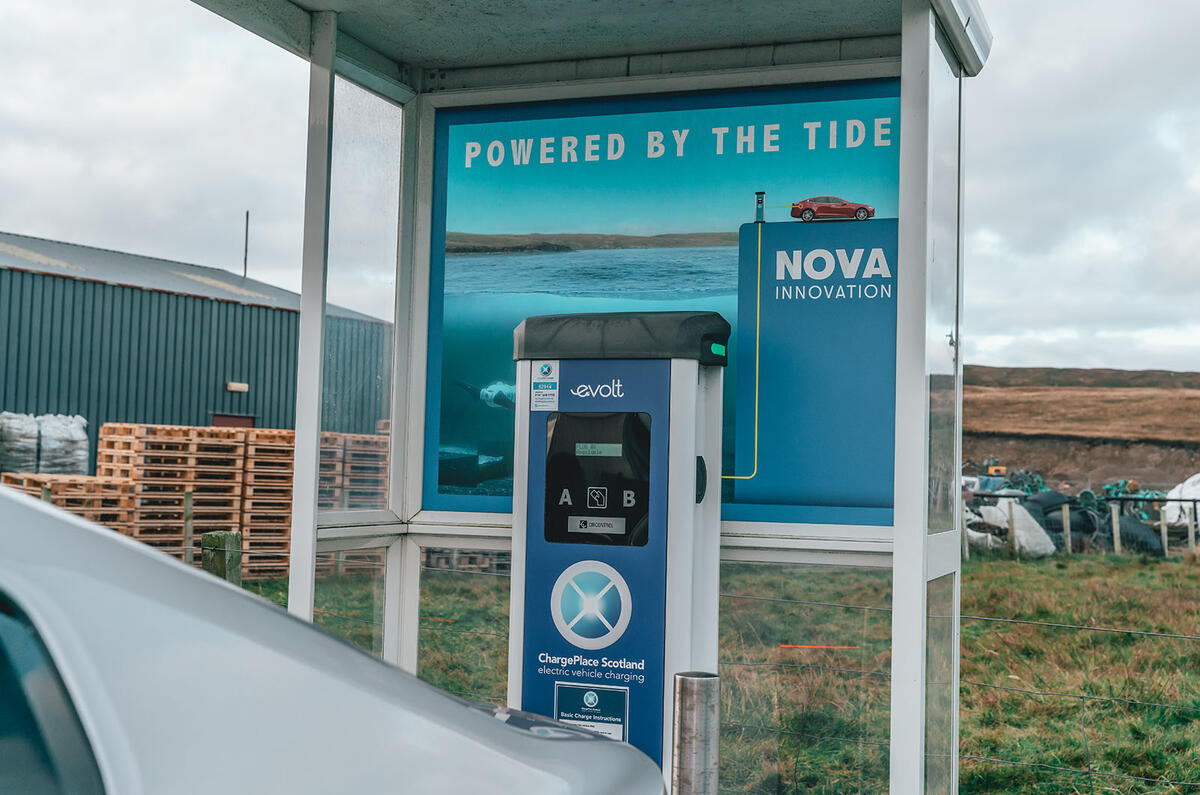 Polestar 2 charging station Shetland