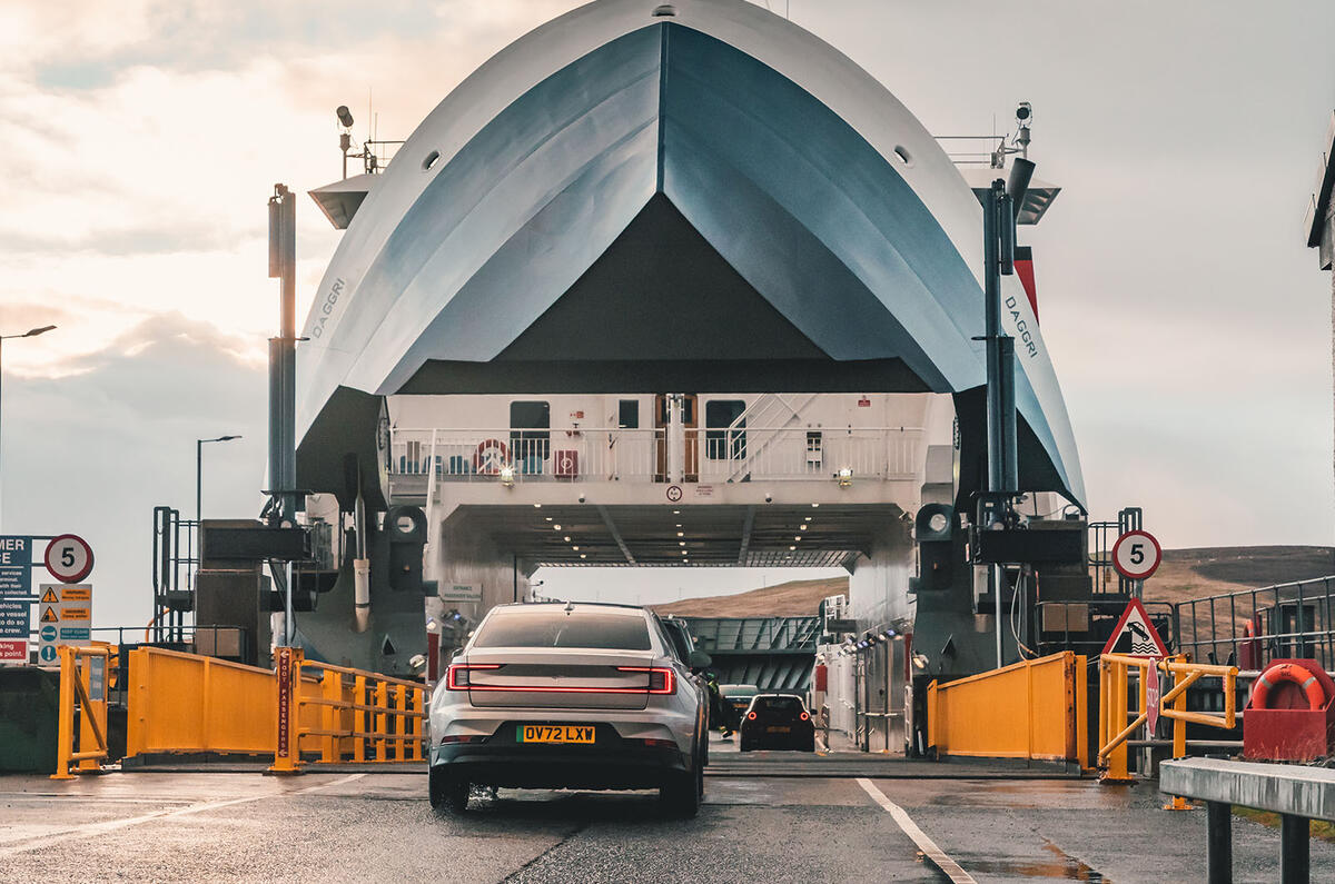 Polestar 2 rear ferry boarding