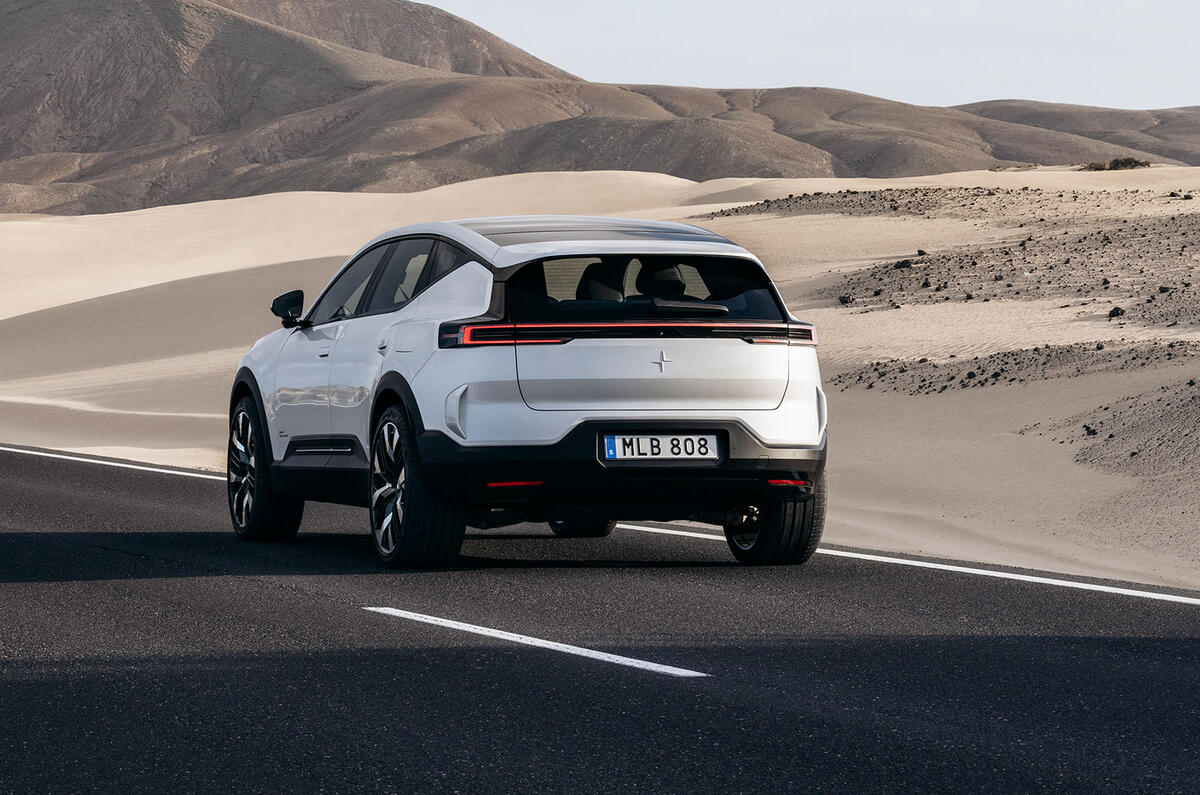 Polestar 3 rear three quarter Polestar 3 rear three quarter