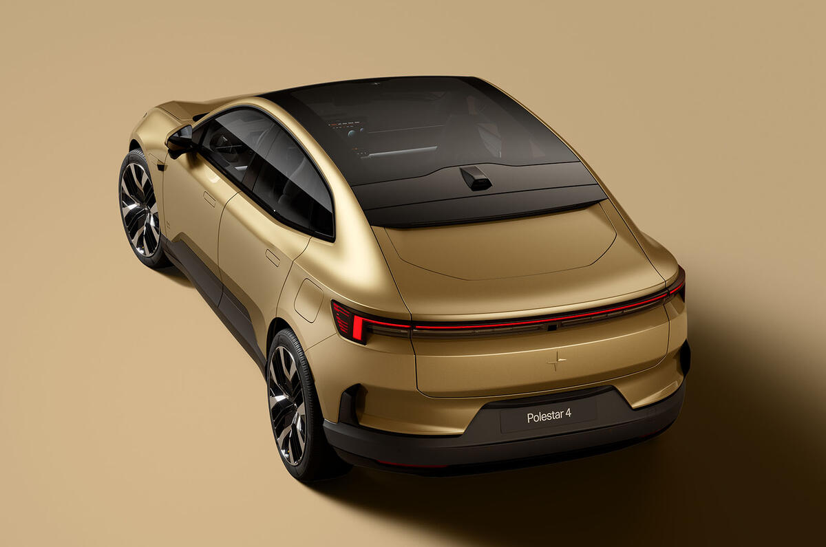 Polestar 4 rear three quarter Polestar 4 rear three quarter