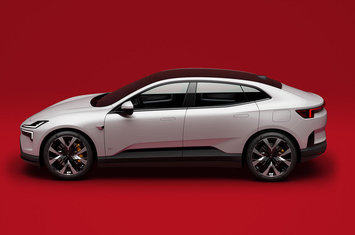 Polestar 4 side Polestar 4 side